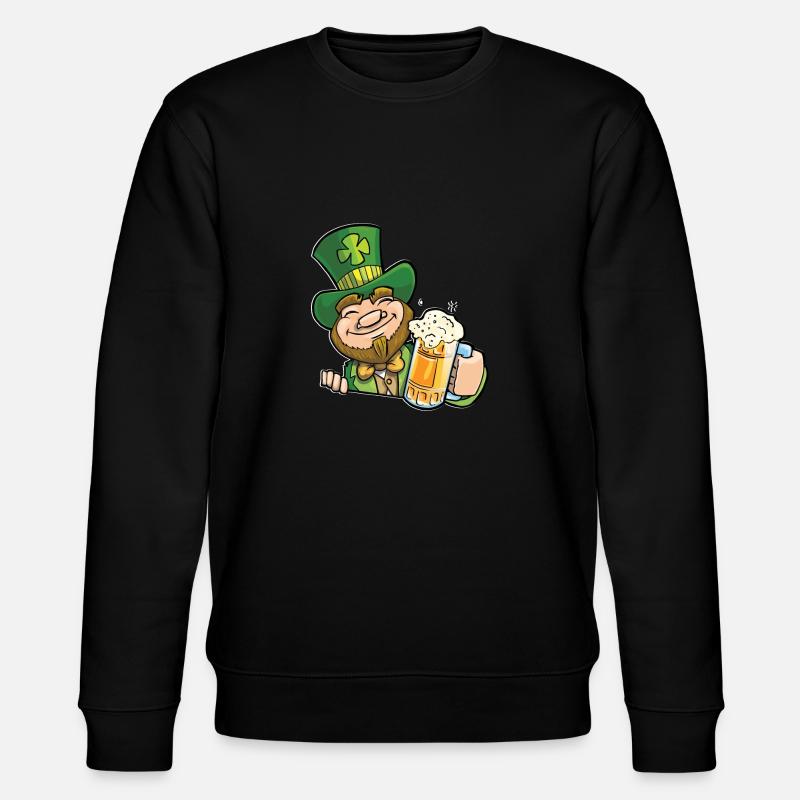 St Patricks design - Stanley/Stella CHANGER Unisex Organic Sweatshirt - black