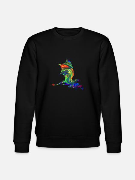 Drache - Stanley/Stella Unisex Bio-Sweatshirt CHANGER - Schwarz