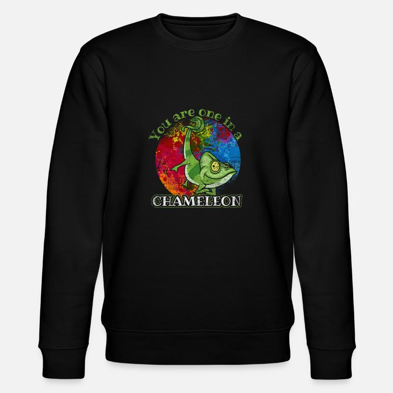 Chamäleon - Stanley/Stella Unisex Bio-Sweatshirt CHANGER  - Schwarz