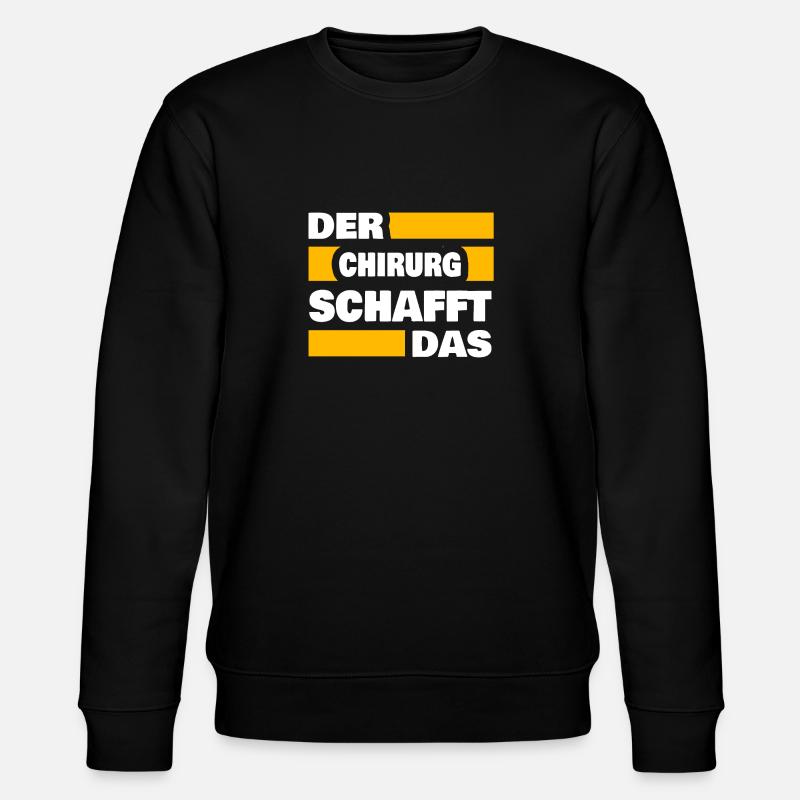 Chirurg - Stanley/Stella Unisex Bio-Sweatshirt CHANGER  - Schwarz
