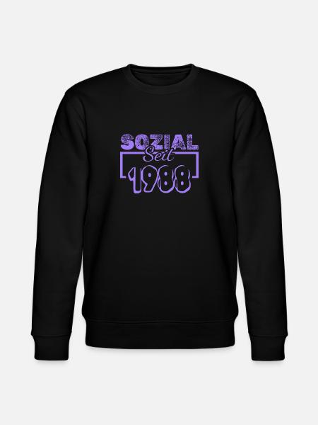 Social Worker 1988 - Stanley/Stella CHANGER Unisex Organic Sweatshirt - black