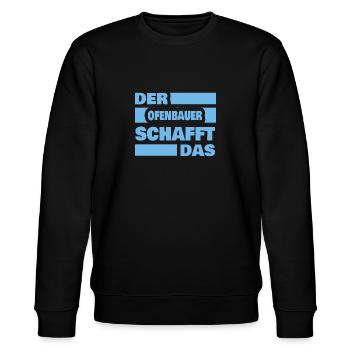 Work stove builder - Stanley/Stella CHANGER Unisex Organic Sweatshirt - black - Front - Nik (191cm) & Marisol (170cm)