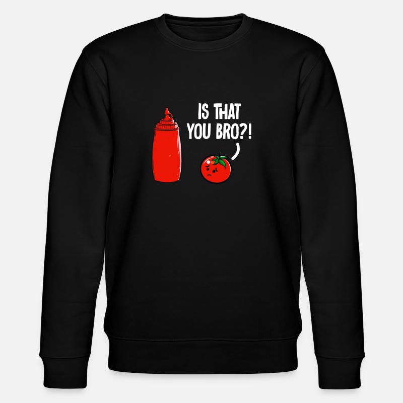 Ketchup Ketchup à la tomate - Sweat bio CHANGER Stanley/Stella Unisexe - noir