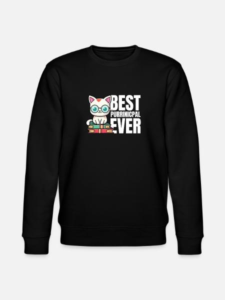 Best purrinicpal ever - Stanley/Stella Unisex Bio-Sweatshirt CHANGER  - Schwarz