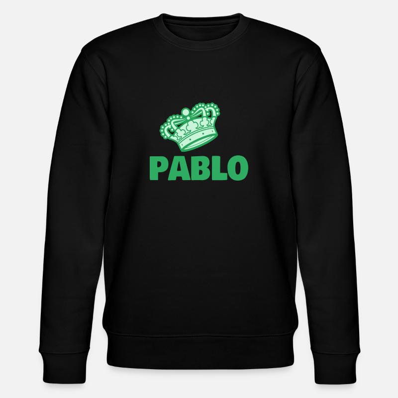 Pablo als Vorname - Stanley/Stella Unisex Bio-Sweatshirt CHANGER  - Schwarz