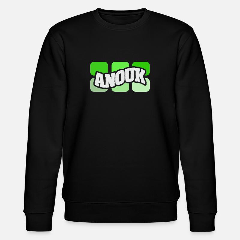 Anouk als Name - Stanley/Stella Unisex Bio-Sweatshirt CHANGER  - Schwarz