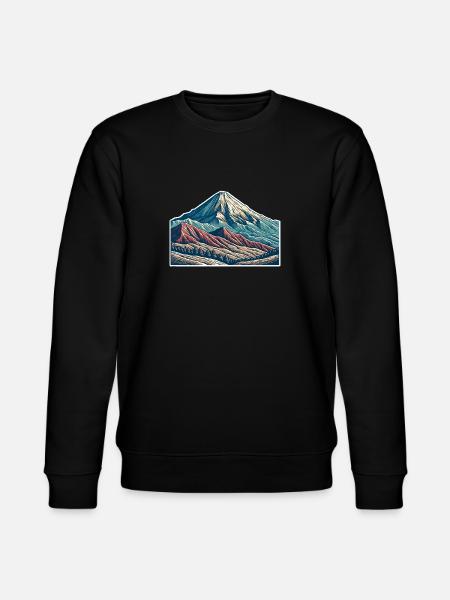 Mountains - Stanley/Stella CHANGER Unisex Organic Sweatshirt - black