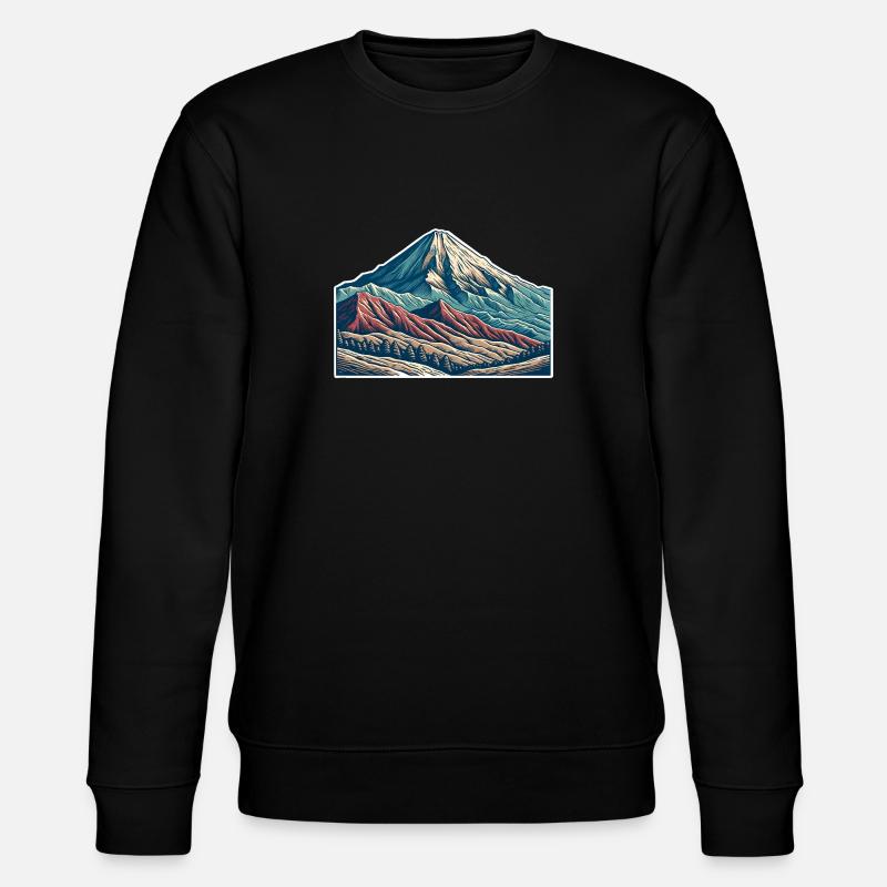Berge - Stanley/Stella Unisex Bio-Sweatshirt CHANGER  - Schwarz