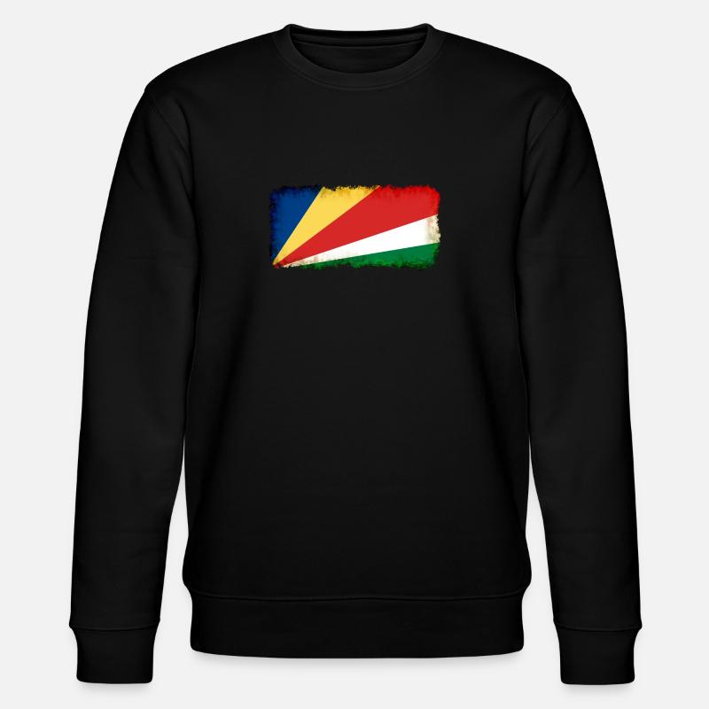 Seychellen Seychellen - Stanley/Stella Unisex Bio-Sweatshirt CHANGER  - Schwarz