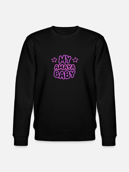 Gift for Amaya - Stanley/Stella CHANGER Unisex Organic Sweatshirt - black