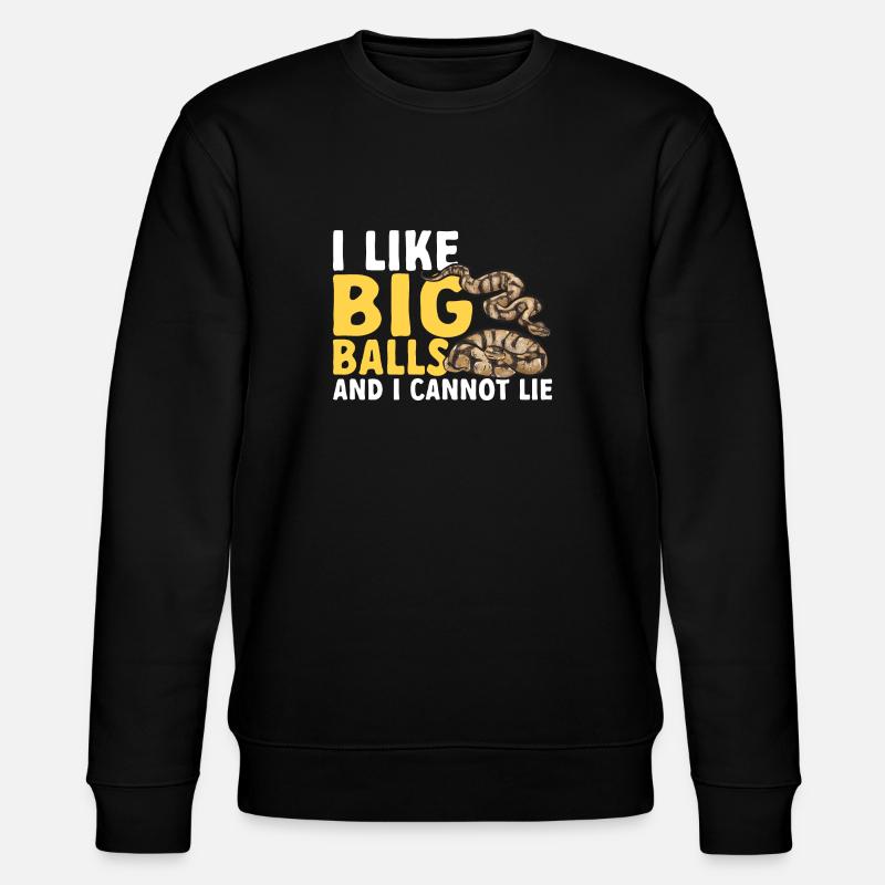 Ball Python Schlange Königspython - Stanley/Stella Unisex Bio-Sweatshirt CHANGER - Schwarz