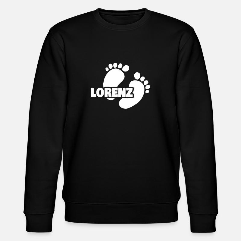 Geburt Lorenz - Stanley/Stella Unisex Bio-Sweatshirt CHANGER  - Schwarz