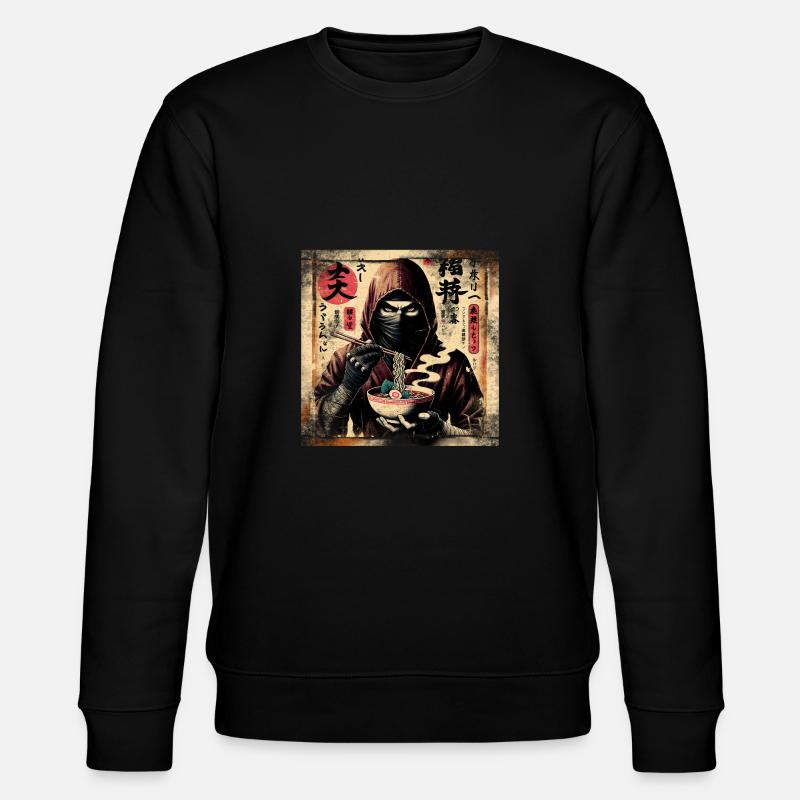 Ramen Ninja Grunge Style d’affiche - Sweat bio CHANGER Stanley/Stella Unisexe - noir