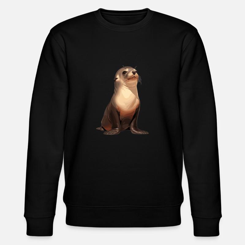 Seelöwen Seelöwe - Stanley/Stella Unisex Bio-Sweatshirt CHANGER  - Schwarz