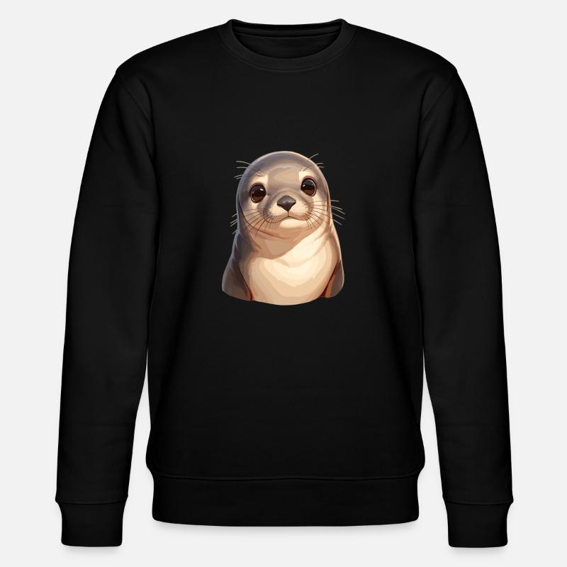 Seelöwen Seelöwe - Stanley/Stella Unisex Bio-Sweatshirt CHANGER  - Schwarz