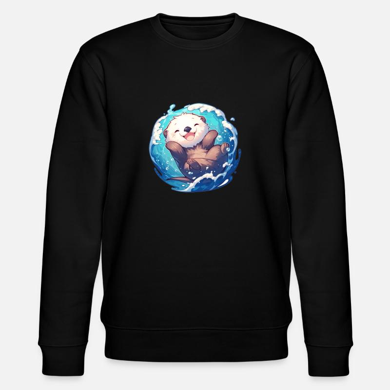 Loutre de mer - Sweat bio CHANGER Stanley/Stella Unisexe - noir