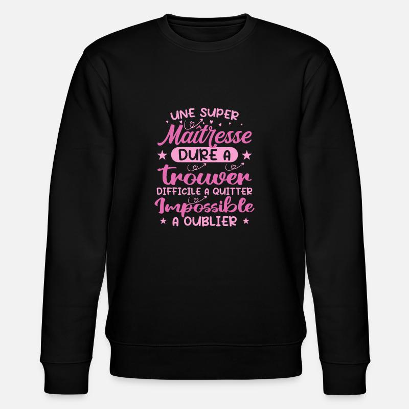 Eine Superherrin - Herrin Geschenk - Stanley/Stella Unisex Bio-Sweatshirt CHANGER  - Schwarz