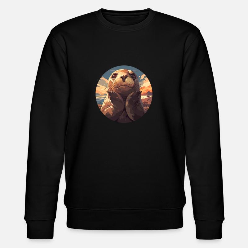 Seals, Seal - Stanley/Stella CHANGER Unisex Organic Sweatshirt - black