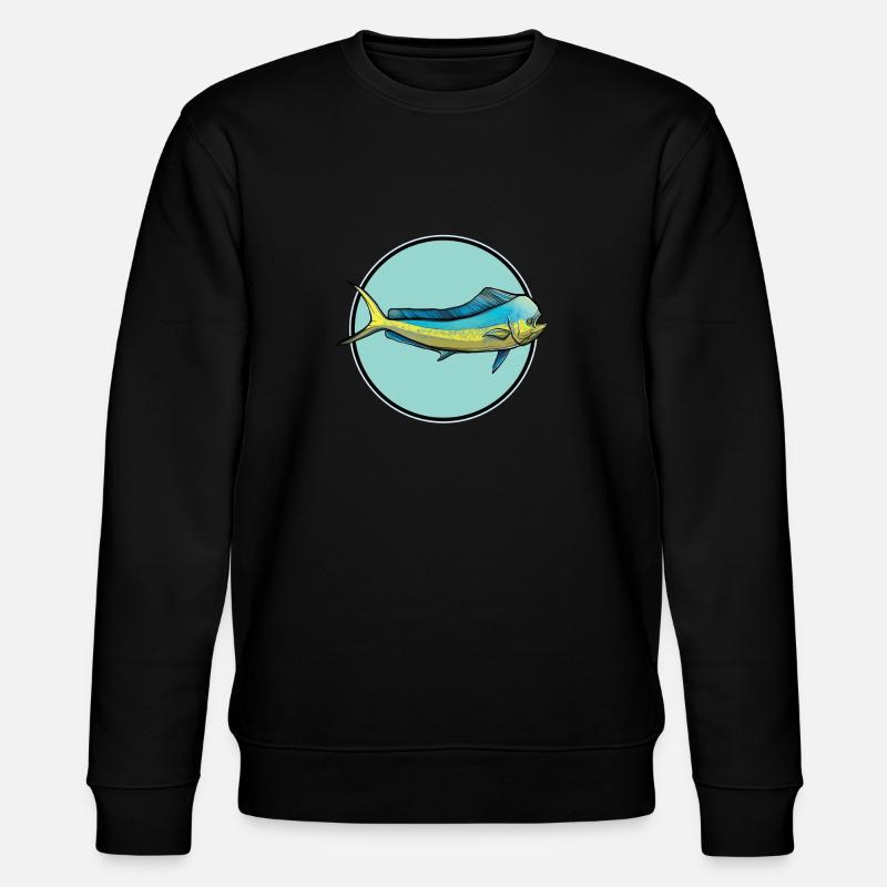 Mahi Mahi Dolphinfish - Stanley/Stella CHANGER Unisex Organic Sweatshirt - black