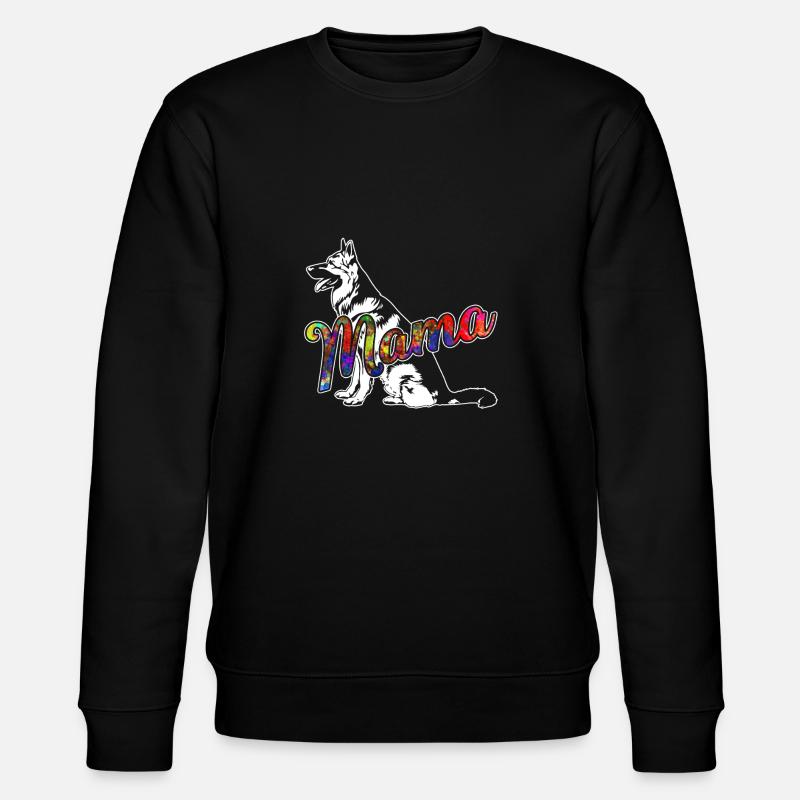 Belgian Malinois Mama - Stanley/Stella CHANGER Unisex Organic Sweatshirt - black