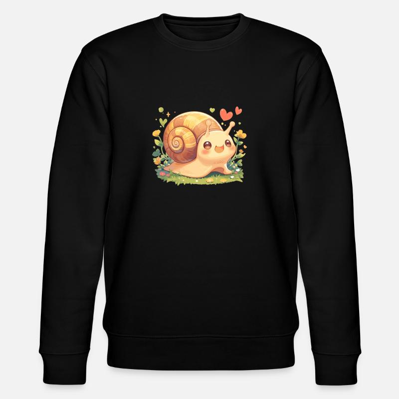 Snails Snail - Stanley/Stella CHANGER Unisex Organic Sweatshirt - black