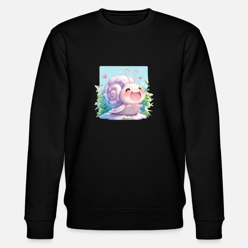 Snails Snail - Stanley/Stella CHANGER Unisex Organic Sweatshirt - black