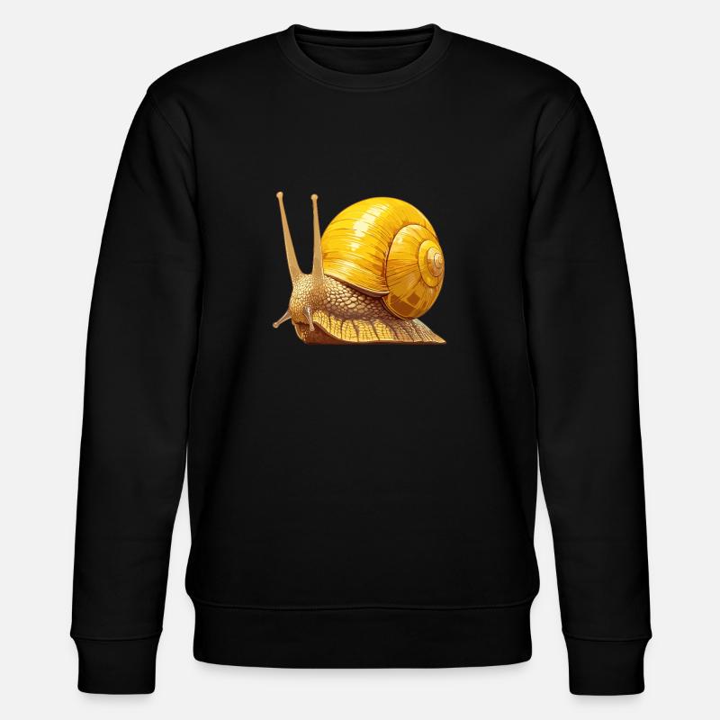 Snails Snail - Stanley/Stella CHANGER Unisex Organic Sweatshirt - black