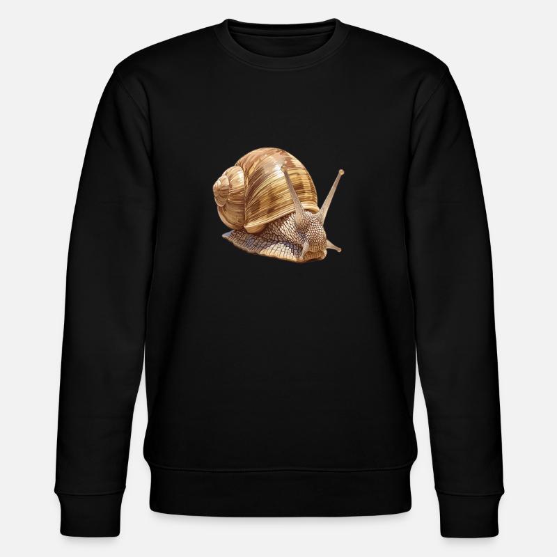 Snails Snail - Stanley/Stella CHANGER Unisex Organic Sweatshirt - black
