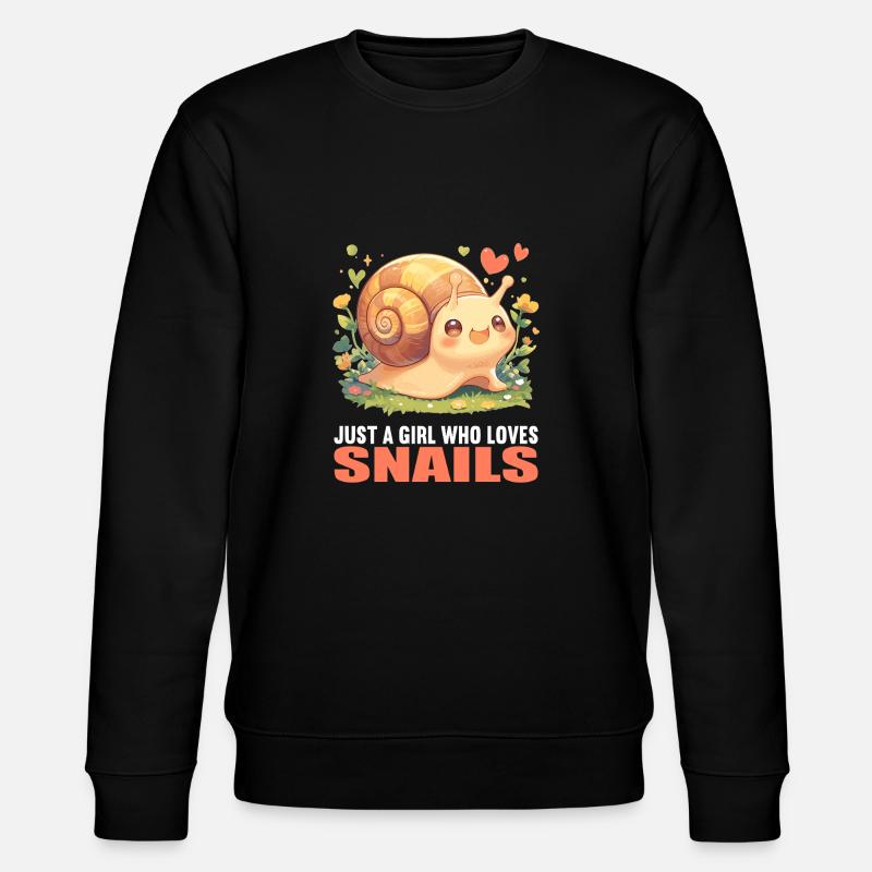 Snails Snail - Stanley/Stella CHANGER Unisex Organic Sweatshirt - black