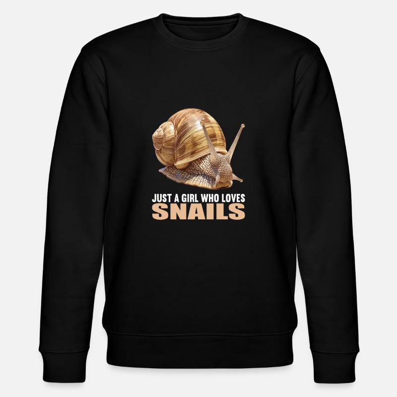 Snails Snail - Stanley/Stella CHANGER Unisex Organic Sweatshirt - black