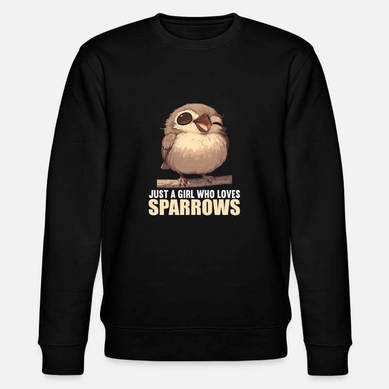 Spatzen Spatz - Stanley/Stella Unisex Bio-Sweatshirt CHANGER  - Schwarz