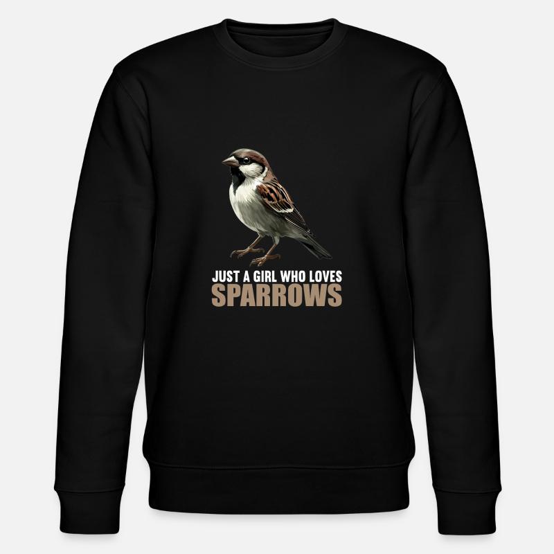 Spatzen Spatz - Stanley/Stella Unisex Bio-Sweatshirt CHANGER  - Schwarz