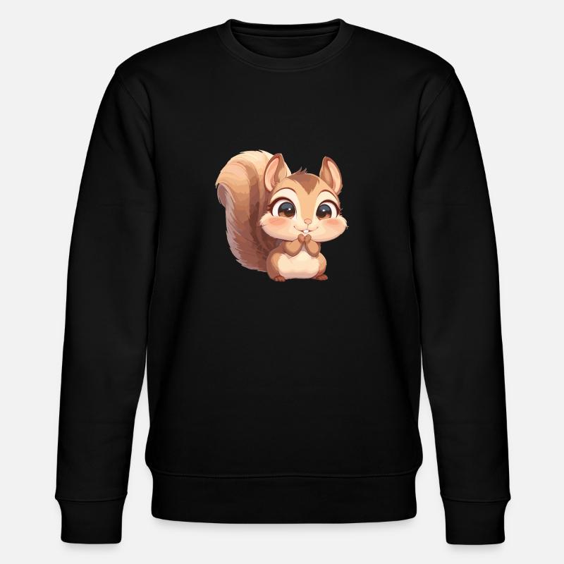 Eichhörnchen - Stanley/Stella Unisex Bio-Sweatshirt CHANGER - Schwarz