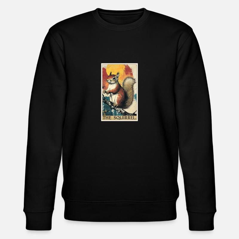 Eichhörnchen - Stanley/Stella Unisex Bio-Sweatshirt CHANGER - Schwarz