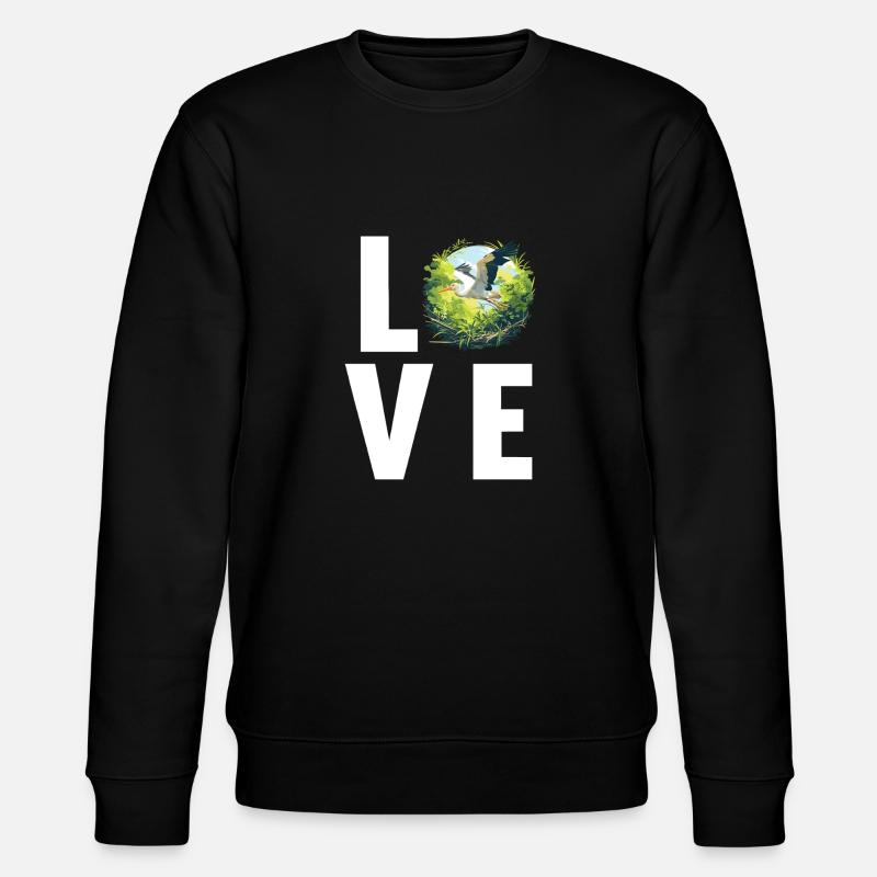 Storks Stork - Stanley/Stella CHANGER Unisex Organic Sweatshirt - black