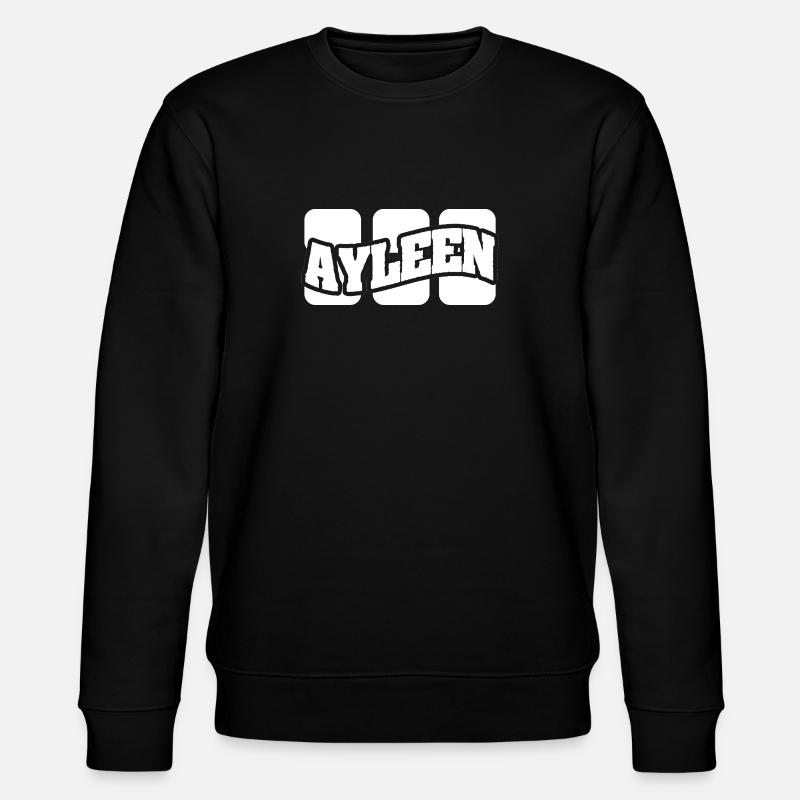 Name Ayleen - Stanley/Stella Unisex Bio-Sweatshirt CHANGER  - Schwarz