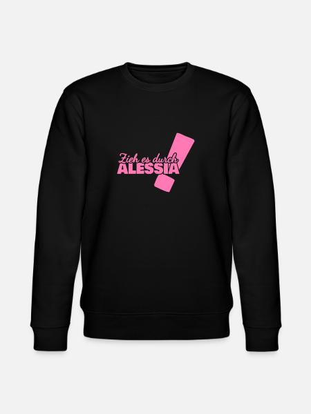 First name Alessia - Stanley/Stella CHANGER Unisex Organic Sweatshirt - black
