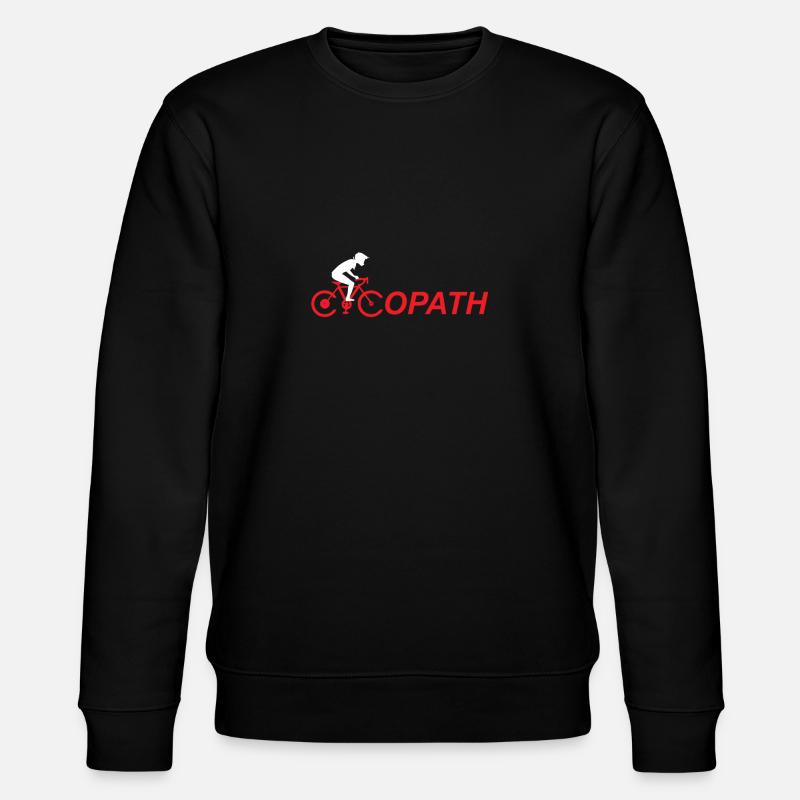 Cycopath Fahrrad Geschenk - Stanley/Stella Unisex Bio-Sweatshirt CHANGER  - Schwarz