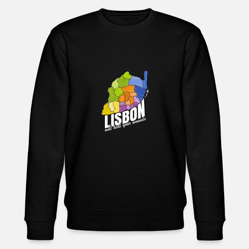 Adorable Lisbonne Motivation Dicton - Sweat bio CHANGER Stanley/Stella Unisexe - noir