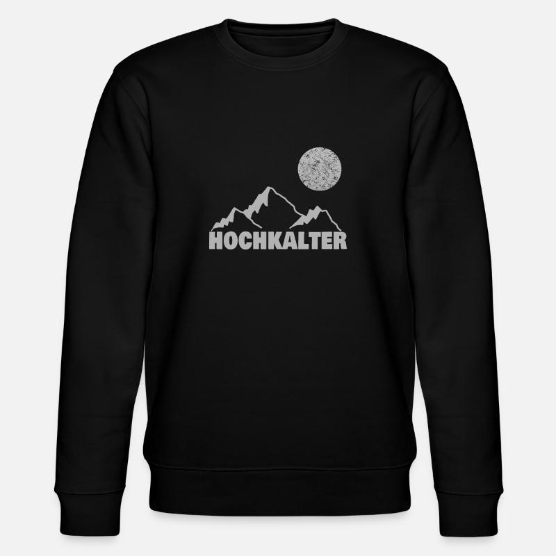 Klettern hochkalter - Stanley/Stella Unisex Bio-Sweatshirt CHANGER - Schwarz
