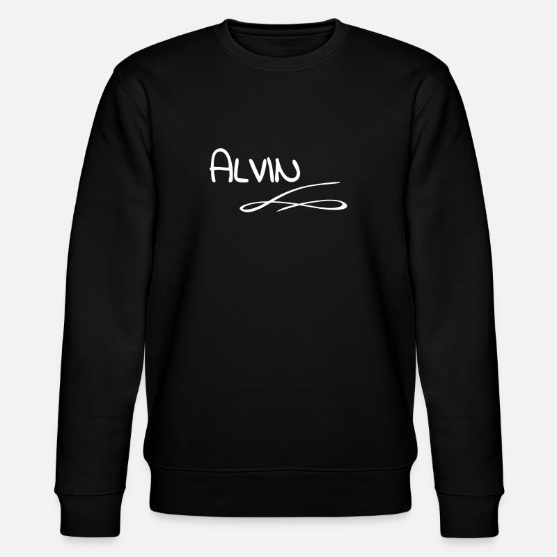 First name Alvin - Stanley/Stella CHANGER Unisex Organic Sweatshirt - black