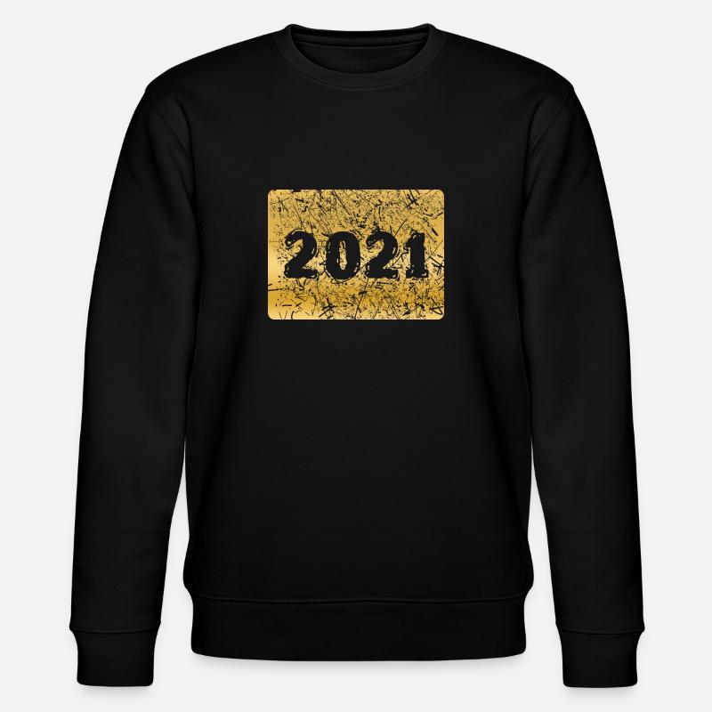 Zahl 2021 - Stanley/Stella Unisex Bio-Sweatshirt CHANGER  - Schwarz