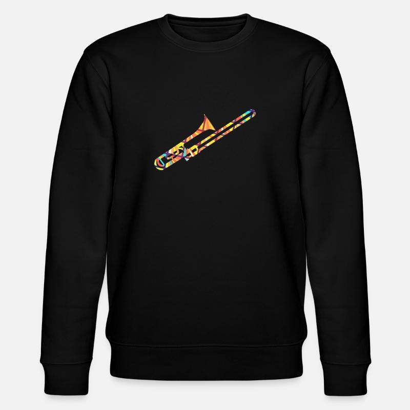Trombone Geometric - Stanley/Stella CHANGER Unisex Organic Sweatshirt - black
