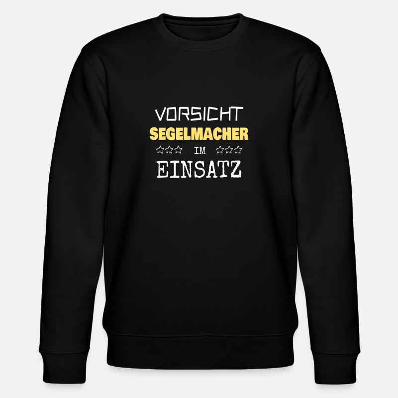 Gift for sailmaker - Stanley/Stella CHANGER Unisex Organic Sweatshirt - black