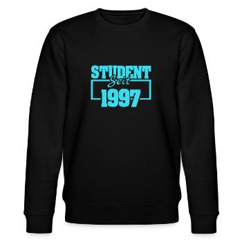 1997 - Stanley/Stella Unisex Bio-Sweatshirt CHANGER  - Schwarz - Vorne - Nik (191cm) & Marisol (170cm)
