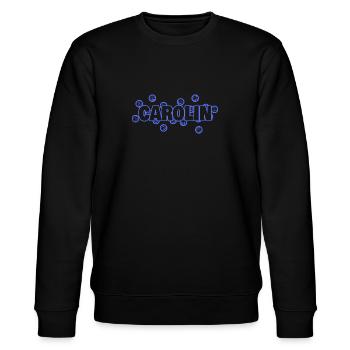 Geschenk für Carolin - Stanley/Stella Unisex Bio-Sweatshirt CHANGER  - Schwarz - Vorne - Nik (191cm) & Marisol (170cm)