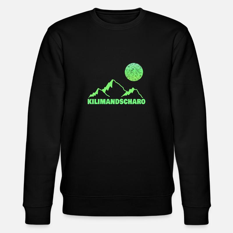 Le Kilimandjaro comme escalade - Sweat bio CHANGER Stanley/Stella Unisexe - noir