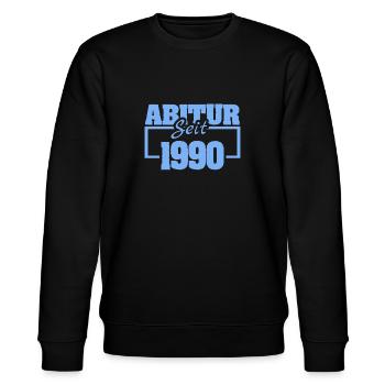 1990 - Stanley/Stella CHANGER Unisex Organic Sweatshirt - black - Front - Nik (191cm) & Marisol (170cm)