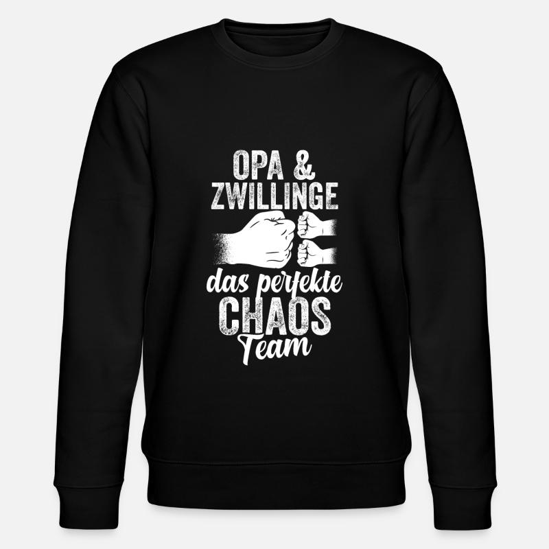 Grand-père Et jumeaux Grand-père - Sweat bio CHANGER Stanley/Stella Unisexe - noir