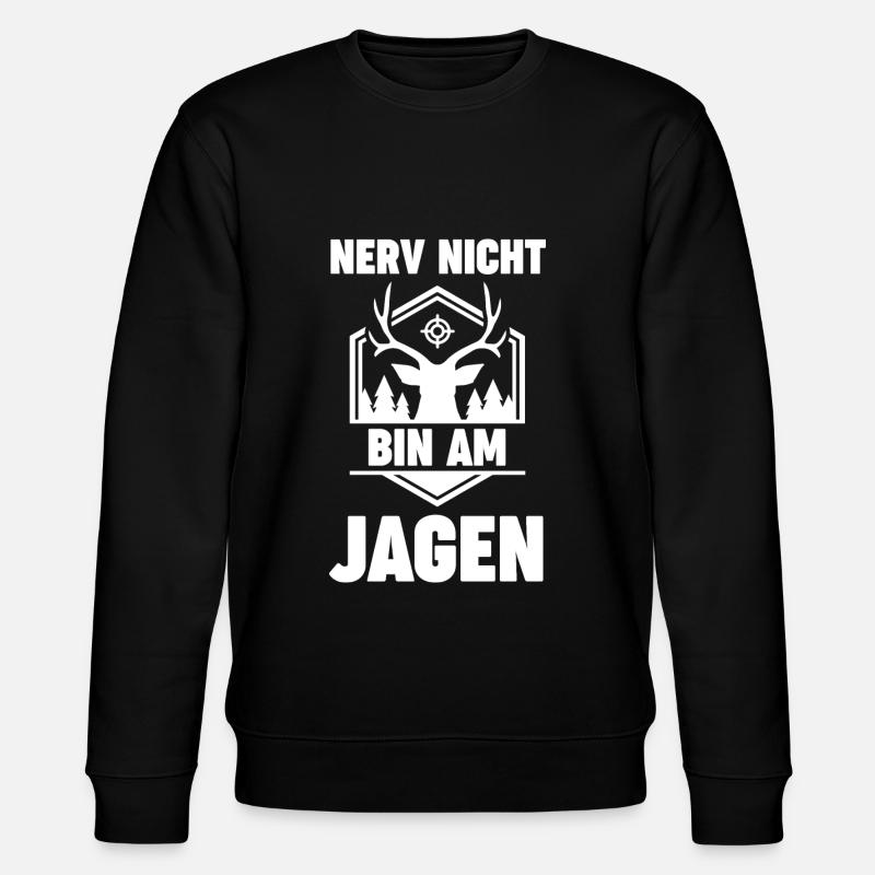 Nerv Nicht Bin Am Jagen - Stanley/Stella Unisex Bio-Sweatshirt CHANGER - Schwarz